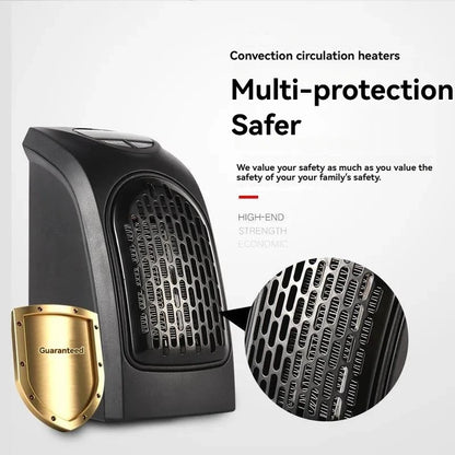 Purilite Select Portable Plug-In Electric Wall Heater – Mini Radiator with Thermostat, Remote & Timer