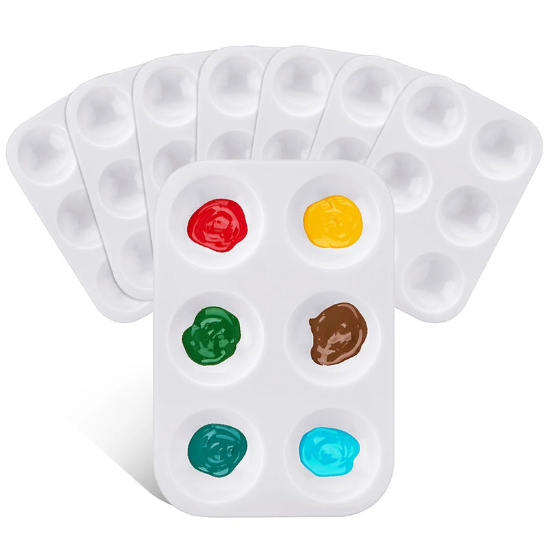 Purilite Select 12-Piece 6-Well Paint Mixing Palette Set