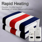 Purilite Select Electric Blanket – Striped Print Heated Blanket with Constant Temperature Control