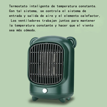 ATWFS Electric Heater for Home Desktop 500W/220V Small PTC Heater Fast Heat Room Heater Warmer Heating Silent Electric Heater