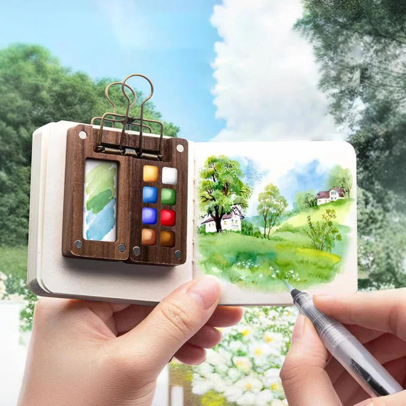 Purilite Select Portable 12-Color Watercolor Paint Box Set