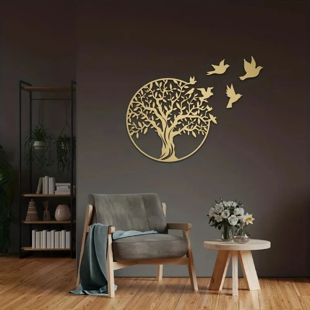 Purilite Select™ Metal Crafts Wall Art Tree of Life Outdoor Courtyard Decoration