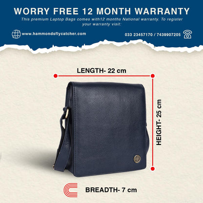 Hammonds SB1159 Premium Cow Leather Men’s Sling Bag | Genuine Cow Leather Crossbody Bag | Stylish & Durable Messenger Bag | Travel & Everyday Use - PuriLite