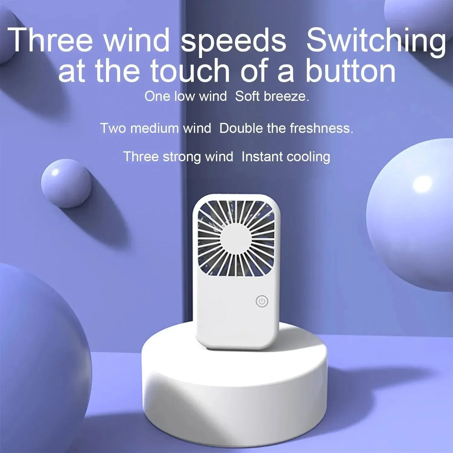 Purilite Select – Ultra-Quiet Portable Mini Fan (USB Rechargeable)
