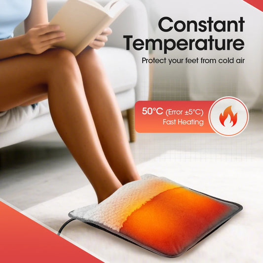 Purilite Select Winter Electric Foot Warmer – USB Powered Plush Heating Mat for Ultimate Comfort