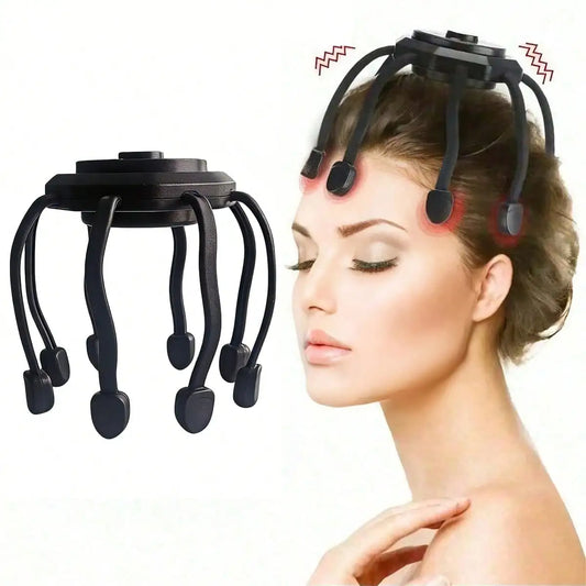 Purilite Select Ultra Scalp Massager Electric Head Massager with 8-Frequency Vibration, 360 Degree Relaxation, Rechargeable Portable Stress Relief Device - PuriLite