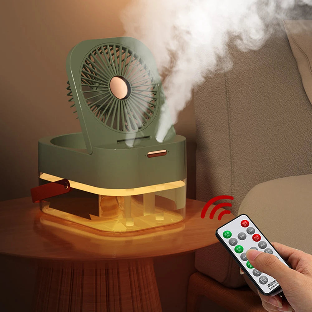 Purilite Select™ Dual-Spray USB Rechargeable Misting Fan