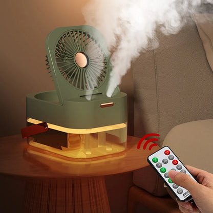 Purilite Select™ Dual-Spray USB Rechargeable Misting Fan