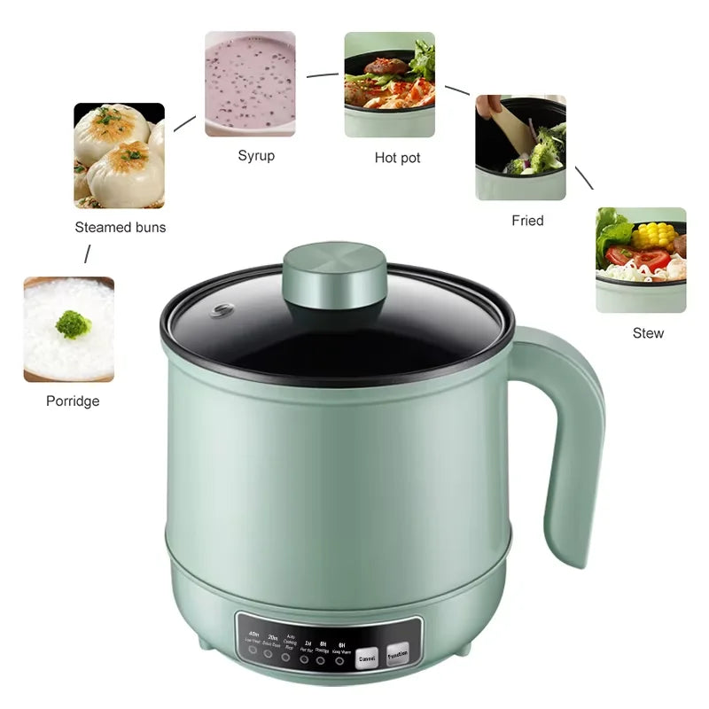 Purilite Select 1.5L Electric Rice Cooker 220V Single/Double Layer Non-Stick Multi Cooker with Reservation and Heat Preservation EU Plug - PuriLite