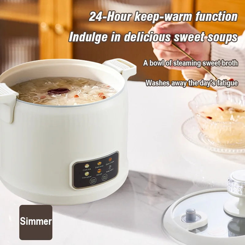 1.8L Micro Pressure Rice Cooker for 1-2 People, Multifunctional Household Hot Pot, Porridge, Soup, Electric Rice Cooker 220V - PuriLite