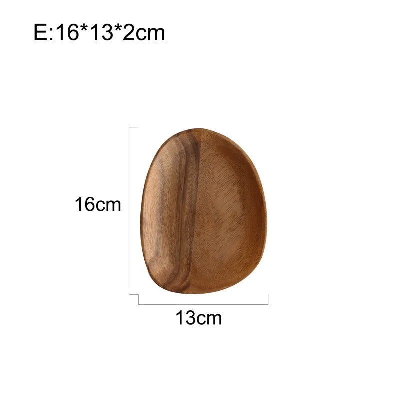 Purilite Select Solid Wood Irregular Oval Serving Tray