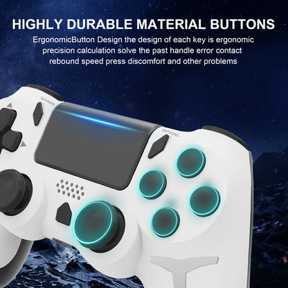 Purilite Select P412 Wireless Gamepad  6‑Axis Gyro, Dual Vibration & Touchpad Controller for PS4 / PS3 / PC