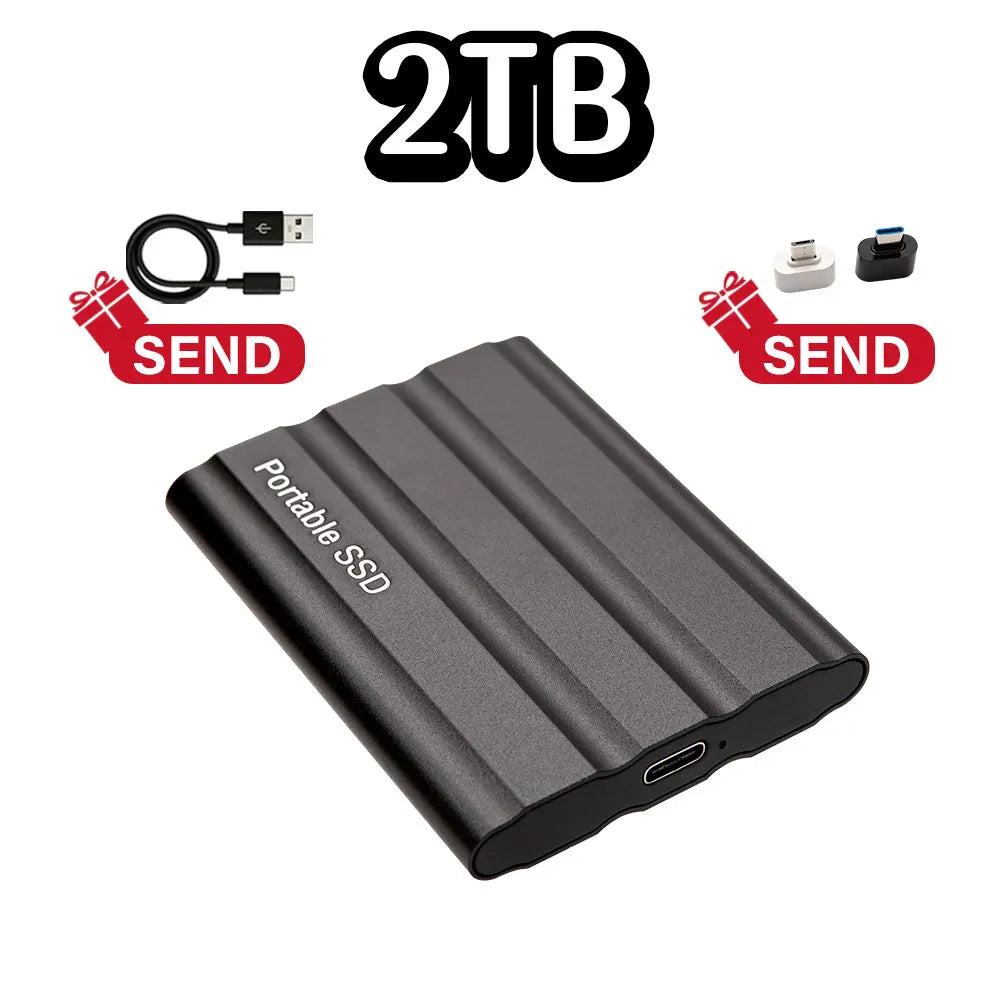 Purilite Select Portable External SSD USB 3.1 Type-C High-Speed Solid State Drive 1TB, 2TB, 4TB, 8TB, 12TB, 16TB, 32TB, 64TB & 128TB for Laptop, Desktop, Windows, macOS & Android
