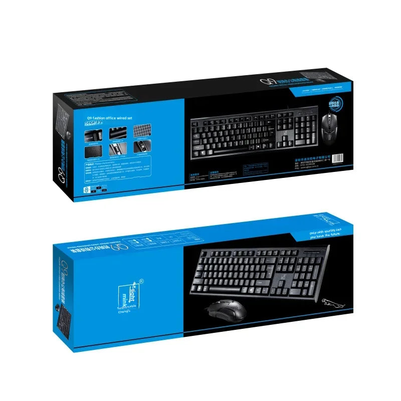 Purilite Select Wired Gaming Mouse & Keyboard Combo Q9