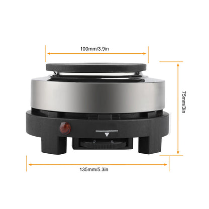 Purilite Select Portable 500W Electric Mini Stove Hot Plate – Compact Multifunction Heater for Home & Travel (110V US Plug)