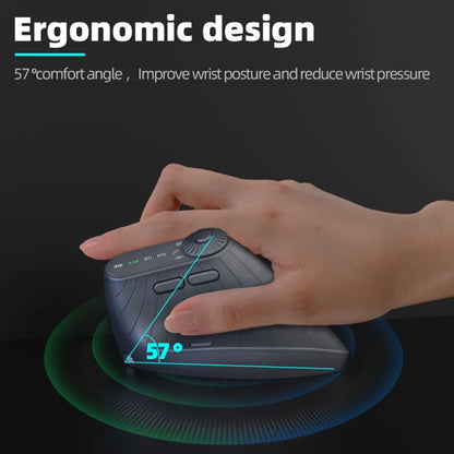 🖱️ Purilite Select – Wireless Vertical Ergonomic Mouse with OLED Display & Function Adjustment Knob