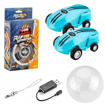 Purilite Select Small Pocket 360° Rotation Stunt Racing Car Mini High-Speed Kids Toy with Lights