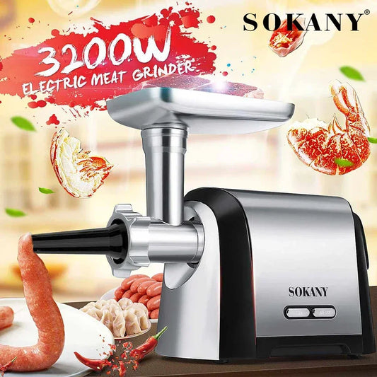 Purilite Select 3200W Electric Meat Grinder & Sausage Maker Attachment Set