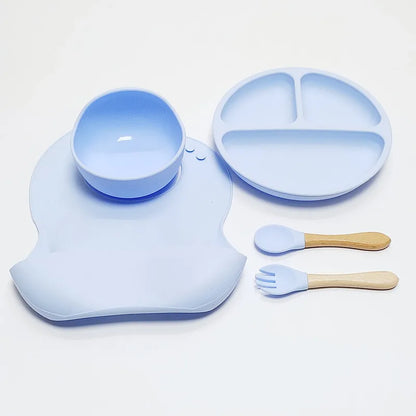 Purilite Select 5-Piece Children’s Silicone Dinnerware Set