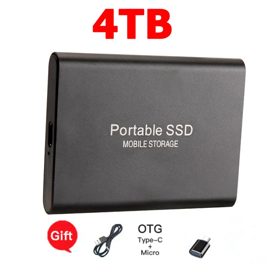 Purilite Select 16TB Portable SSD USB-C External Solid State Drive | High-Speed USB 3.1 Storage Drive for Laptop, Desktop, Mac & Android File Backup
