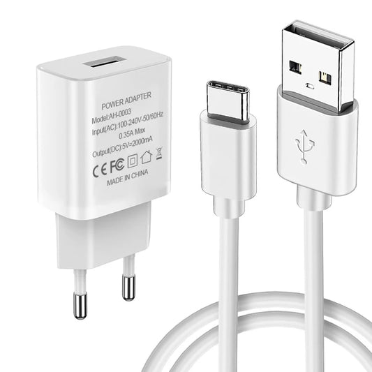Purilite Select Fast Charger EU Plug with USB Cable