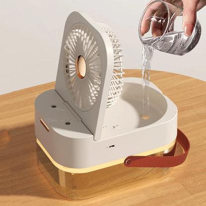 Purilite Select™ Dual-Spray USB Rechargeable Misting Fan