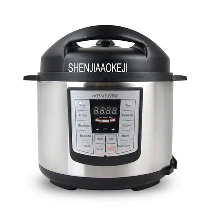 Purilite Select 5L Electric Pressure Cooker 110V–220V Intelligent Double Inner Pot Rice Cooker with LCD Display for 5–6 People - PuriLite