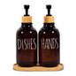 Purilite Select – 500ml Amber Plastic Soap Dispenser with Pump