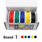 Purilite Select UL1007 PVC Insulated Stranded Wire Kit 30AWG / 28AWG / 26AWG / 24AWG / 22AWG / 20AWG / 18AWG / 16AWG 5-Color Electrical Hook-Up Cable Set