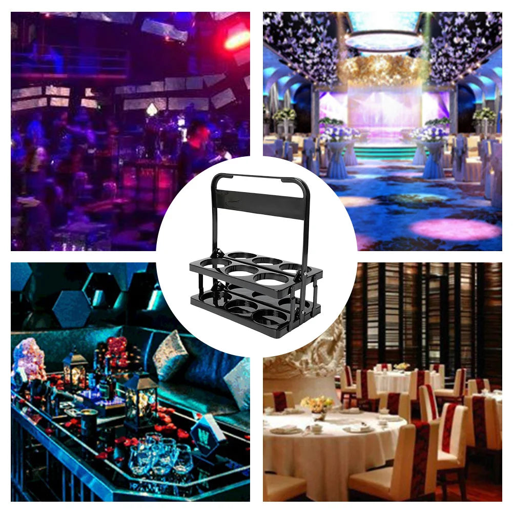 Purilite Select 6 Hole Foldable Beverage Carrier with Handle, Portable Drink Holder for Delivery, Camping, Picnic and Travel - PuriLite