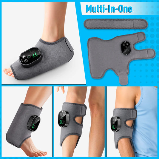 Purilite Select RevitaWrap™ 3-in-1 Heated Ankle, Calf & Foot Massager – Vibration Therapy, 6-Level Heat & Muscle Recovery in One Smart Wrap - PuriLite