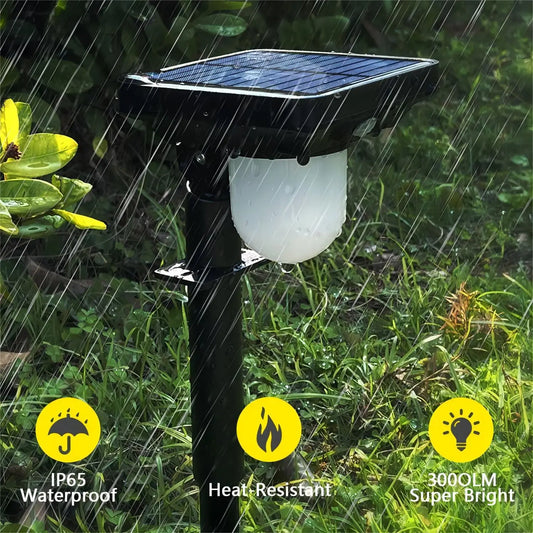 Purilite Select Solar Motion Sensor Landscape Spotlight | Waterproof LED Garden Pathway Light with 3 Lighting Modes for Yard, Patio & Walkway