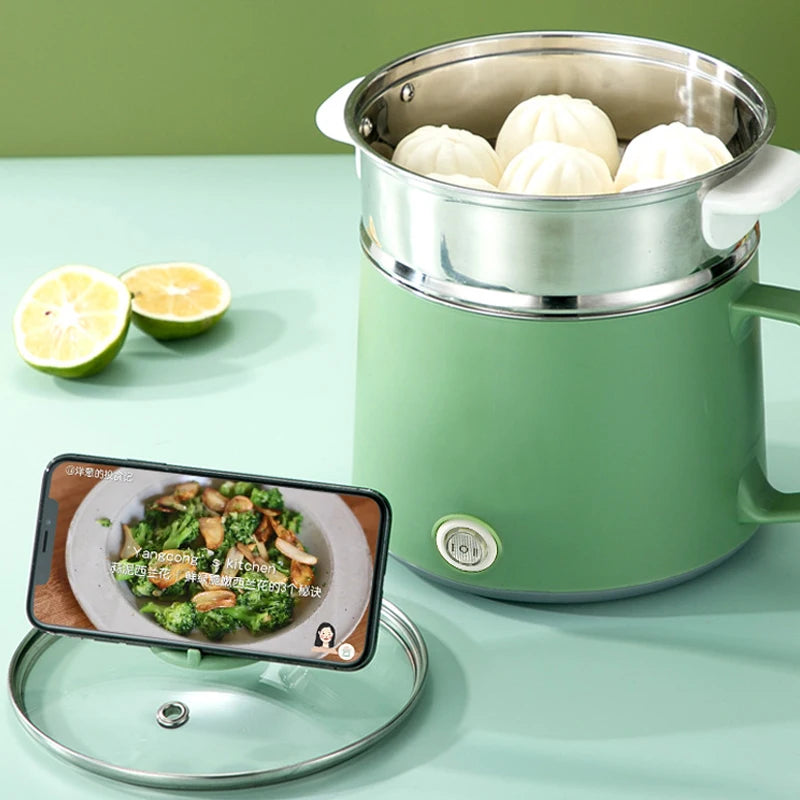 Purilite Select 1.5L Mini Multifunction Electric Cooker 220V Non-Stick Rice Cooker Hot Pot for 1–2 People Dorm Kitchen - PuriLite