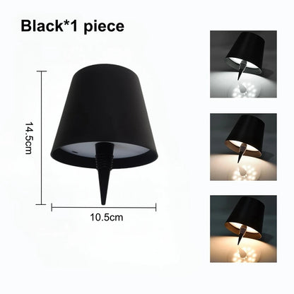 AITHEA Wireless LED Wine Bottle Light Rechargeable Vases Table Lamp Touch Switch Night Light for Cafe Bar Club Restaurant Decor