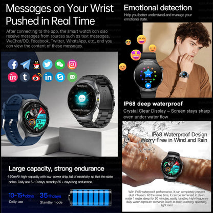 Advanced Smart Health Monitoring Watch | AMOLED Fitness Smartwatch with ECG, PPG, Sleep Tracking and Activity Monitoring