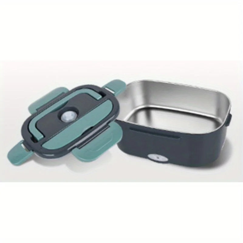 Purilite Select Electric Heated Lunch Box – 2-in-1 Car & Home Stainless Steel Plug-In Food Warmer, Portable Leakproof Lunch Container - PuriLite