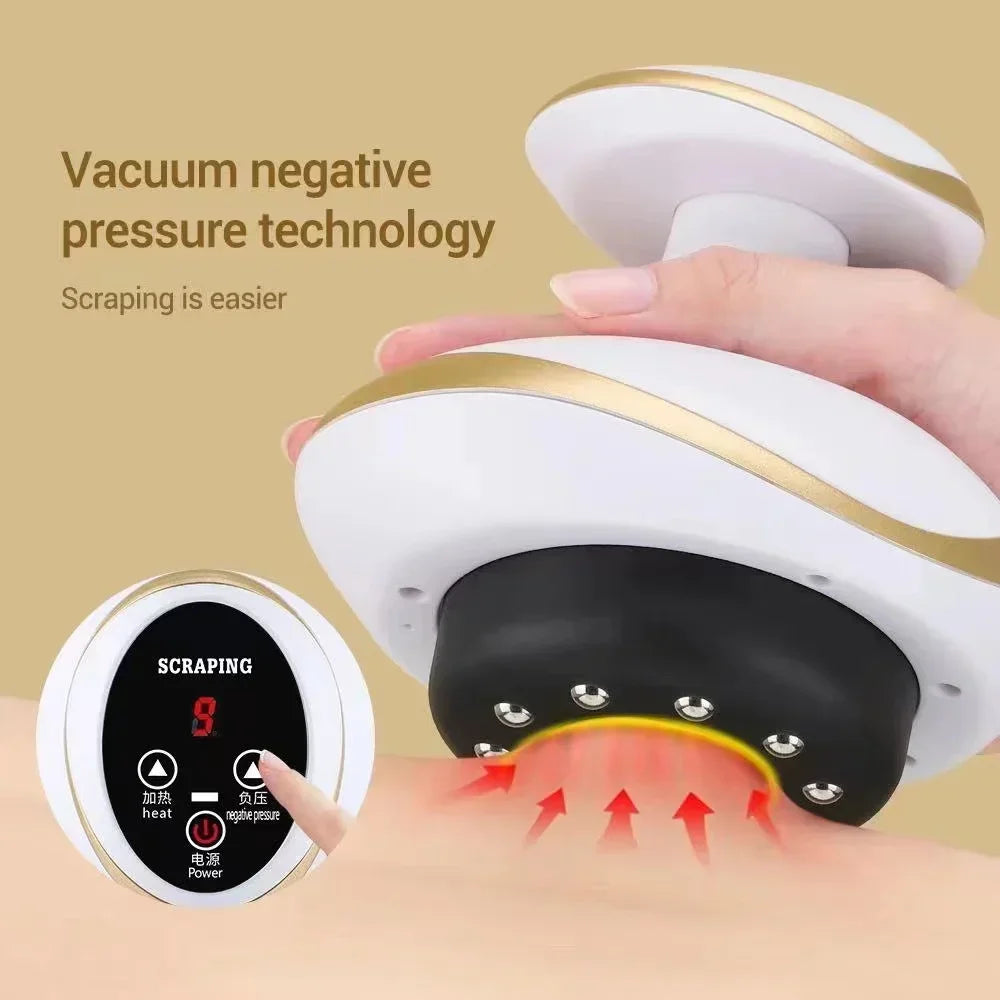 Purilite Select 6/9 Gear Negative Pressure Vacuum Cupping Massager – Electric Guasha Body Slimmer with Heating & Rechargeable Suction Therapy
