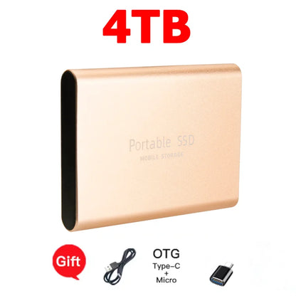 Purilite Select 16TB Portable SSD USB-C External Solid State Drive | High-Speed USB 3.1 Storage Drive for Laptop, Desktop, Mac & Android File Backup