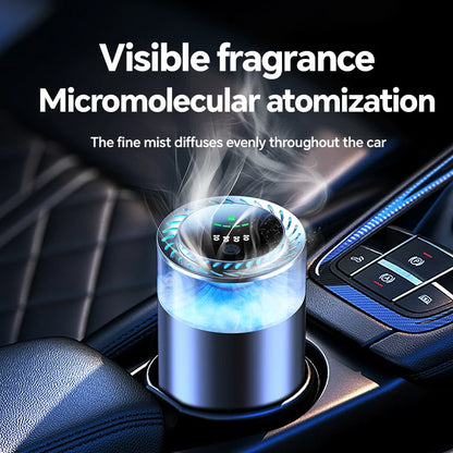 Cloud Scenery Car perfume New metal car fragrance Automatic start stop induction high-end car fragrance