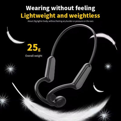 Wireless Bone Conduction Headphones | Bluetooth Sports Earphones with Microphone for Running and Outdoor Activities