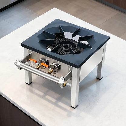 Purilite Select Single Burner Gas Cooktop | Energy-Saving Commercial & Household Gas Stove | Dual Ring Freestanding Stove - PuriLite