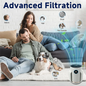Purilite Select Air Purifier Replacement Filter 2PCS for HP072 Series – Durable Composite HEPA-Style Spare Filters for Cleaner Indoor Air - PuriLite