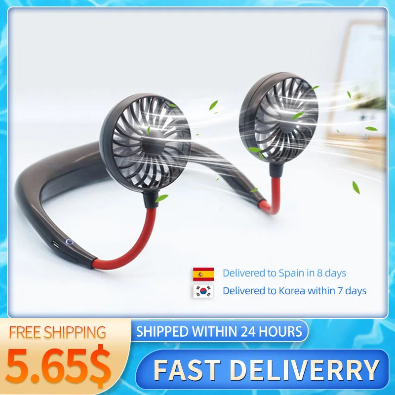 Purilite Select USB Charging Lazy Neck Fan