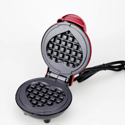 Purilite Select Mini Electric Waffle Maker 220V EU Plug – Heart Shaped Non-Stick Waffle Iron, Compact Breakfast Maker 400W - PuriLite