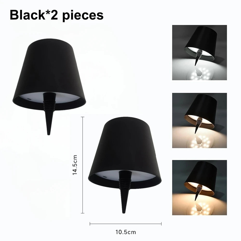 AITHEA Wireless LED Wine Bottle Light Rechargeable Vases Table Lamp Touch Switch Night Light for Cafe Bar Club Restaurant Decor