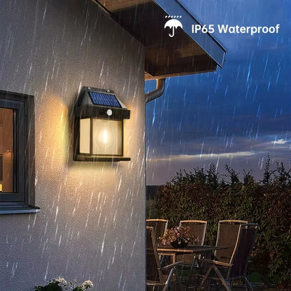 Solar Outdoor Waterproof LED Wall Light Powerful Solar Energy Lamp with Light Sensor for Garden Yard Fence House Decoration - PuriLite
