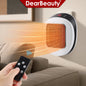 600W Portable Electric Heater EU Small Bathroom Fast Heating Fans Bedroom Heater Home Use Warming Device with Remote Control