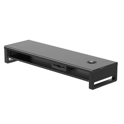 🖥️ Purilite Select™ Metal Monitor Riser with Dual-Layer Drawer & Wireless Charging