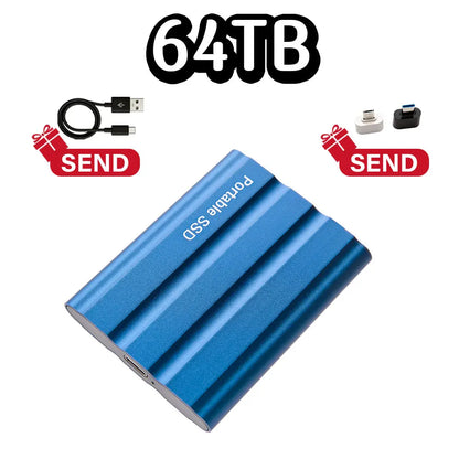 Purilite Select Portable External SSD USB 3.1 Type-C High-Speed Solid State Drive 1TB, 2TB, 4TB, 8TB, 12TB, 16TB, 32TB, 64TB & 128TB for Laptop, Desktop, Windows, macOS & Android