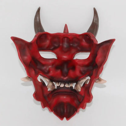 Purilite Select Red Grimace Mask Pendant  Resin Full-Face Roleplay & Costume Prop